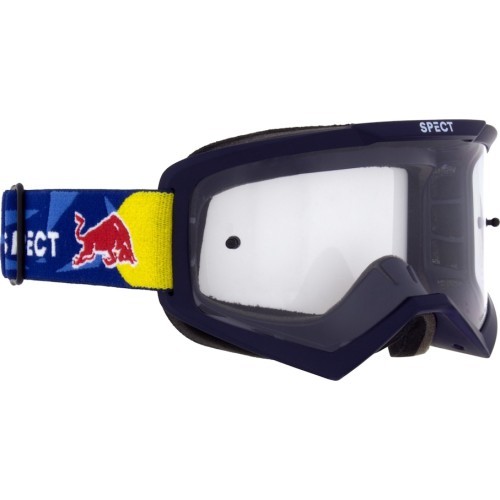 Motocross Goggles Red Bull Spect Evan, Matte Blue, Clear Lens