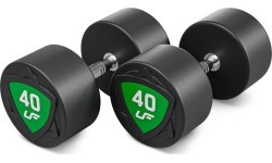 Poliuretāna fiksēto hanteļu komplekts 40–50 kg (solis 2,5 kg) 450 kg – UpForm