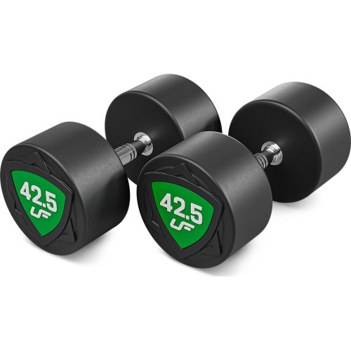 Poliuretāna fiksēto hanteļu komplekts 40–50 kg (solis 2,5 kg) 450 kg – UpForm