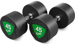 Poliuretāna fiksēto hanteļu komplekts 40–50 kg (solis 2,5 kg) 450 kg – UpForm