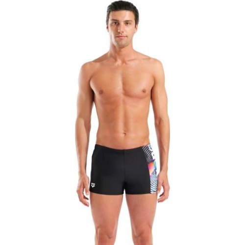 M Lit Logo Swim Short Black-Multi 100 - 550