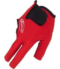 Billiard Glove, Kamui, 2024 modell, Red, to wear on right hand, S