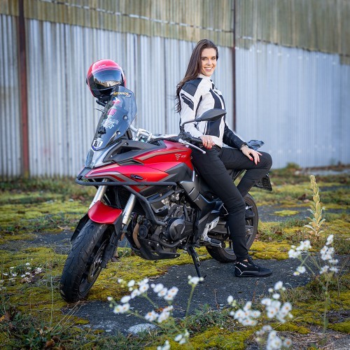 Women’s Motorcycle Leggings W-TEC Wombutta - Black