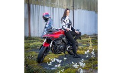 Women’s Motorcycle Leggings W-TEC Wombutta - Black