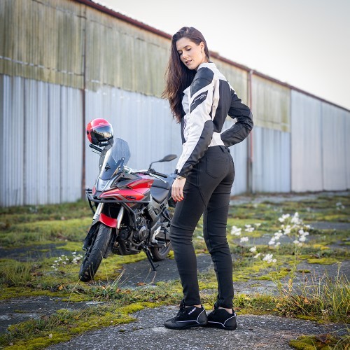 Women’s Motorcycle Leggings W-TEC Wombutta - Black