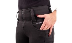 Sieviešu motociklistu legingi W-TEC Wombutta - Melna