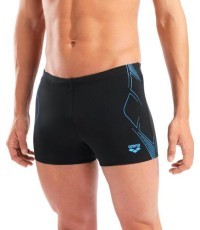 M Graphic Swim Short Black-Turquoise 100 - 508