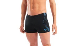 M Graphic Swim Short Black-Turquoise 100 - 508