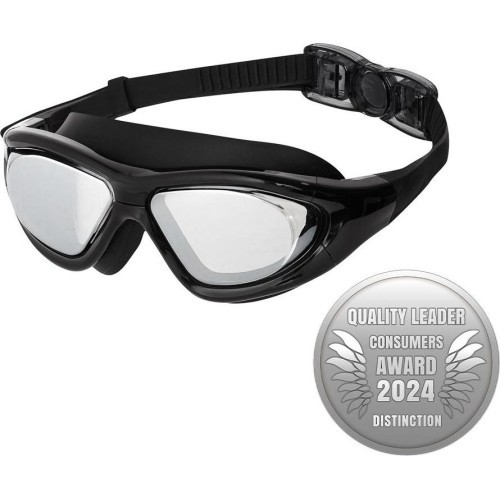 Bērnu peldēšanas brilles-maska NILS AQUA NQG280MAF, melnas
