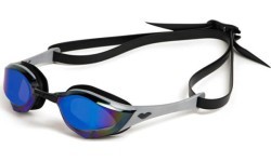 Peldbrilles Cobra Edge Swipe Mirror, zilas-sudraba-melnas