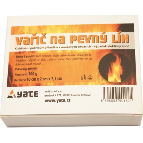 Плита на сухом спирте Yate