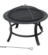 TAAL fireplace with grill grate and lid