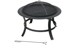 TAAL fireplace with grill grate and lid