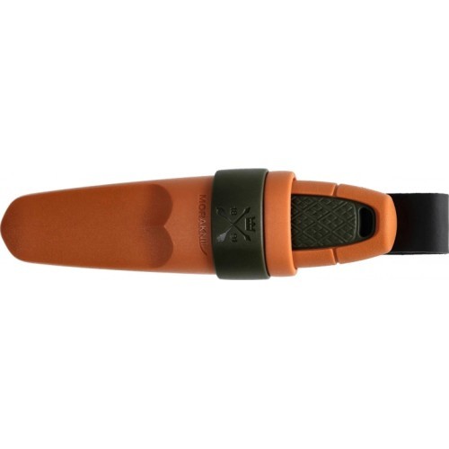 Нож Morakniv Eldris с петлёй для ремня, оливково-оранжевый, нержавеющая сталь