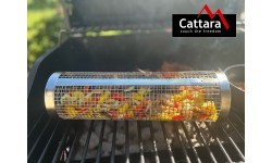 Гриль-цилиндр из нержавеющей стали 9x30 см