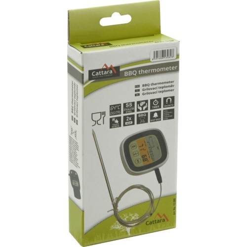 Digital grill thermometer with probe