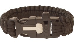 Paracord aproce Highlander, Trident, svilpe, melns krams