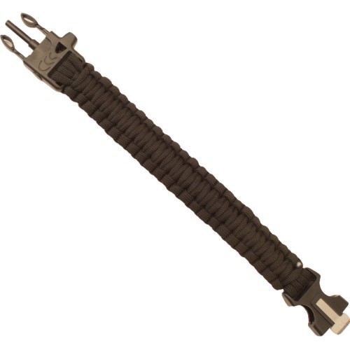 Paracord aproce Highlander, Trident, svilpe, melns krams