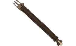 Paracord Bracelet  Highlander, Trident, Whistle, Black Flint