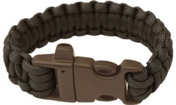 Paracord aproce Highlander, Trident, svilpe, melna