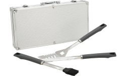 Barbecue Tools Set Cattara Gray Line - 11pcs, Aluminium Case