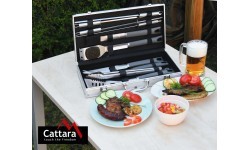 Cattara Gray Line grilēšanas rīku komplekts - 11 gab., alumīnija korpuss