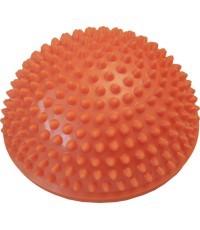 Masāžas bumba Yate Spiky Half Ball, 16 cm, oranža