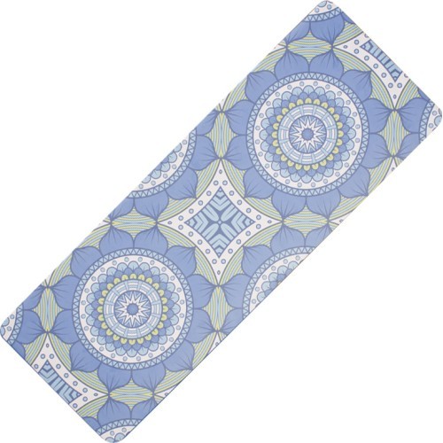 Yoga Mat Yate, Natural Rubber - Pattern B, Blue, Green