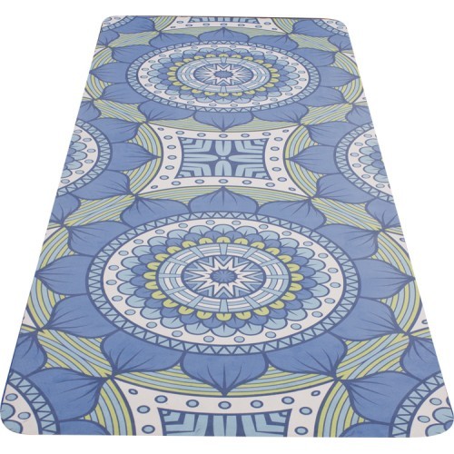 Yoga Mat Yate, Natural Rubber - Pattern B, Blue, Green