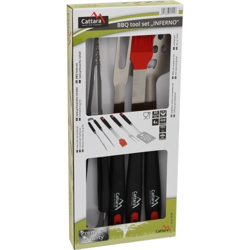 Grill Tools Cattara INFERNO, Set of 4Pcs