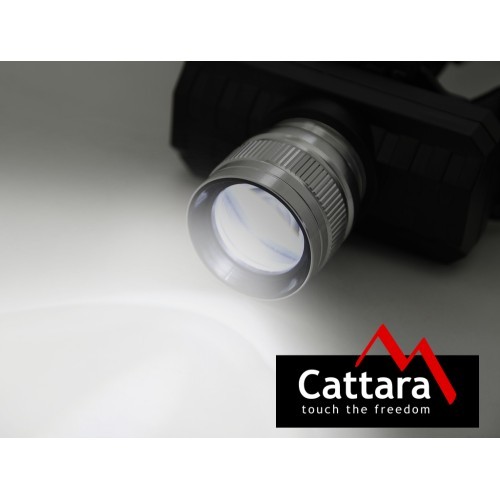 Galvas lukturis SCORPION 90 lm XPE ZOOM uzlādējams