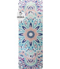 Yoga Mat Yate, Natural Rubber, 1mm, Pink / Blue 