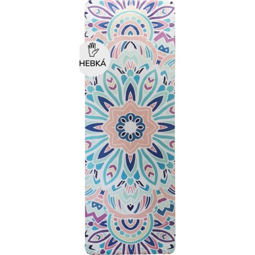 Yoga Mat Yate, Natural Rubber, 1mm, Pink / Blue 