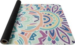 Yoga Mat Yate, Natural Rubber, 1mm, Pink / Blue 