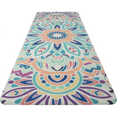 Yoga Mat Yate, Natural Rubber, 1mm, Pink / Blue 