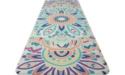Yoga Mat Yate, Natural Rubber, 1mm, Pink / Blue 