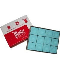 Бильярдный мел Chalk Master, зелёный, для снукера, 12 шт.