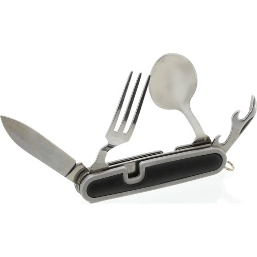 Folding knife with cutlery tool Cattara CAMPING, 9 cm