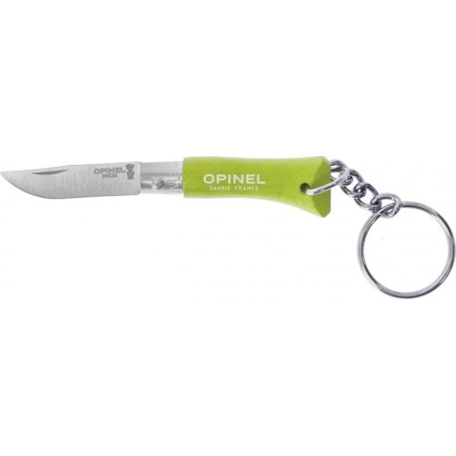 Нож-брелок Opinel Colorama 02 Inox, светло-зелёный