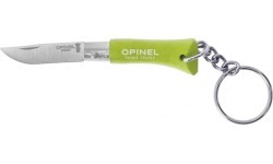 Opinel Colorama 02 inox grab light green keychain knife