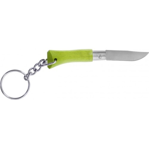 Opinel Colorama 02 inox grab light green keychain knife