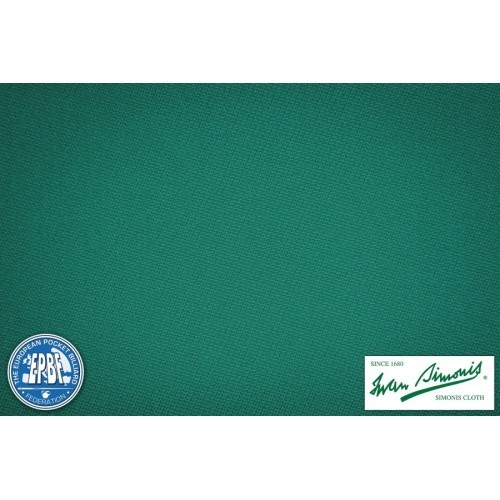 Billiard Cloth Simonis 760, 165 cm, blue green
