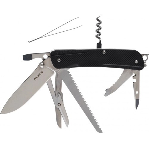 Pocket Knife Ruike LD42-B, Multifunctional, Black