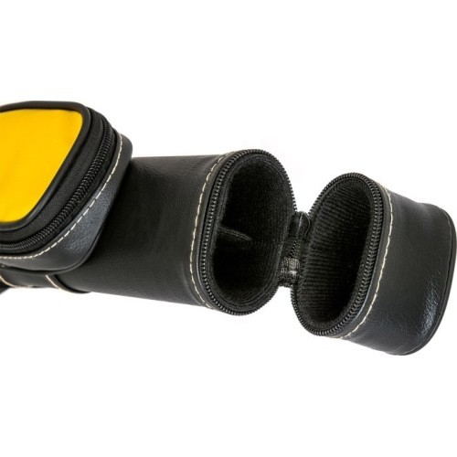Ciets biljarda kija futrālis TO11-2, dzelteni melns, 1/1, 85 cm