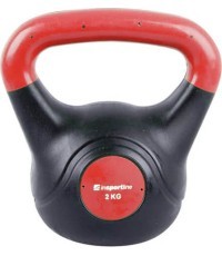 Vinila svaru bumba ar cementa pildījumu inSPORTline Vin-Bell Dark 2 kg