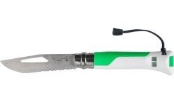 Нож Opinel Outdoor No.8 с лезвием из нержавеющей стали - Зелёный
