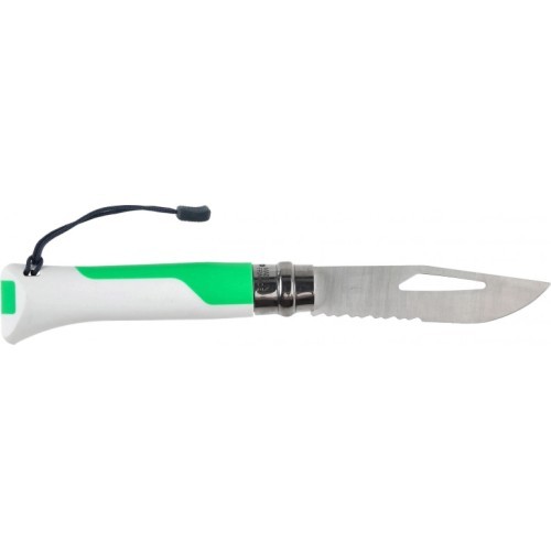 Nazis Opinel Outdoor No.8 ar nerūsējošā tērauda asmeni - Zaļš