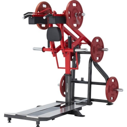 Standing Squat Machine Steelflex Plateload Line PLSS - Black/Red