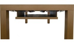 Pool Table / Dining Table, Diner, oak, Pool, 6 ft., Club Cloth yellow green
