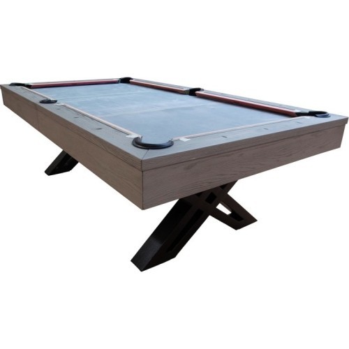 Бильярдный стол Pool X-con, 8 ft, серый дуб, сукно Club Cloth жёлто-зелёное